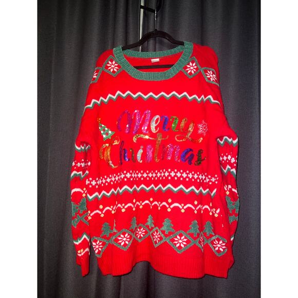 Ugly Christmas Sweater Xmas Size 1X - Picture 1 of 3